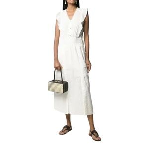 COACH White Lace Maxi Dress